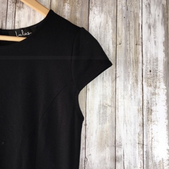 Lulus Proof Of Perfection Black Scalloped Bottom Fitted Dress - Picture 4 of 8